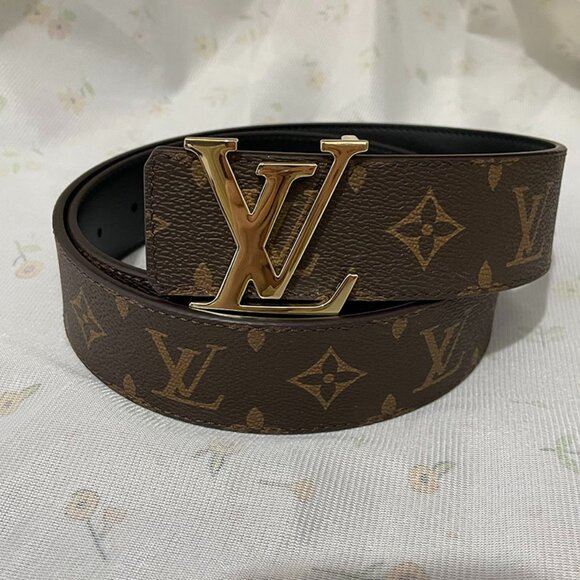 Louis Vuitton Brown Belt With Print For Men - Picture 1 of 5